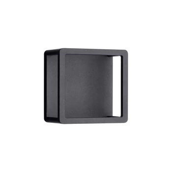 Aplica de perete exterioara NovaLuce MISTI metal, negru, LED, 3000K, 9W, 270lm, IP65 - 9030568