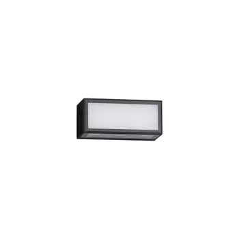 Aplica de perete exterioara NovaLuce INGA metal, sticla, negru, alb, LED, 3000K, 11W, 875lm, IP65 - 9030593