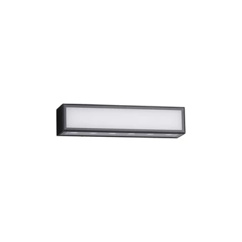 Aplica de perete exterioara NovaLuce INGA metal, sticla, negru, alb, LED, 3000K, 18W, 1485lm, IP65 - 9030595