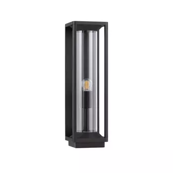 Lampadar exterior NovaLuce PACIFIC metal, plastic, negru, transparent, E27, IP65 - 9030603