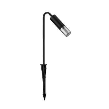 Lampadar exterior NovaLuce AETHER metal, sticla, negru, fumuriu, LED, 3000K, 5W, 71lm, IP65 - 9030850