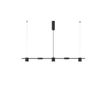 Pendul NovaLuce NORDIK metal, negru, LED, 3000K, 29W, 560lm - NL-9080123