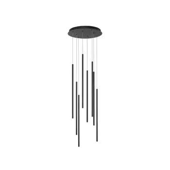 Pendul NovaLuce ELETTRA metal, negru, LED, 3000K, 40W, 1760lm - NL-9081802