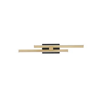 Aplica de perete NovaLuce AMICA metal, negru, auriu, LED, 12W, 510lm, 3200K - NL-9081808