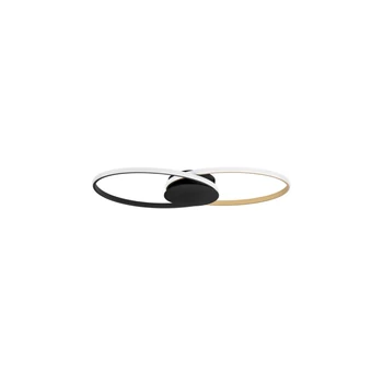 Plafoniera NovaLuce AVEO metal, acril, negru, auriu, alb, LED, 43W, 1720lm, 3200K - NL-9081825