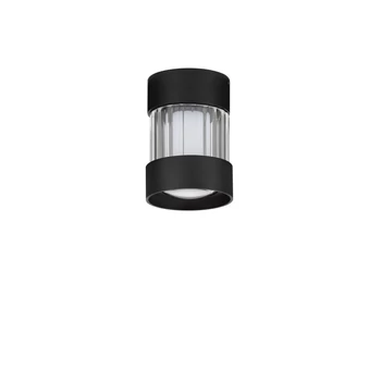 Plafoniera NovaLuce GLOVIA metal, sticla, negru, transparent, LED, 14W, 2700-3000K, 913 Lm - NL-9088202