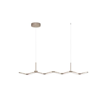 Pendul NovaLuce VEA metal, acril, sampanie, LED, 47W, 2700-3000K, 2374Lm - NL-9088214