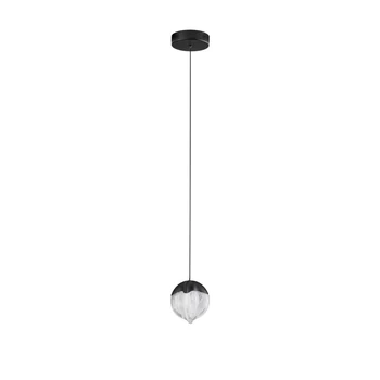 Pendul NovaLuce ALICIA metal, sticla, negru, LED, 5W, 3000K, 315 Lm - NL-9124112