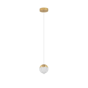 Pendul NovaLuce ALICIA metal, sticla, auriu, LED, 5W, 3000K, 315 Lm - NL-9124122
