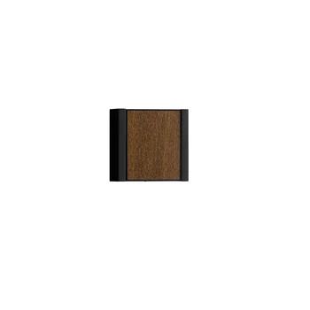 Aplica de perete exterioara NovaLuce KIOO metal, lemn, sticla, negru, LED, 10W, 775lm, 3000K, IP65 - NL-9136427