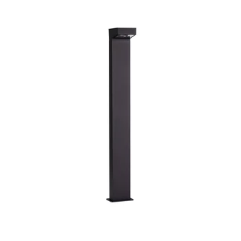 Lampadar exterior NovaLuce ROB metal, sticla, negru, transparent, LED, 13W, 757lm, 3000K, IP65 - NL-9136430