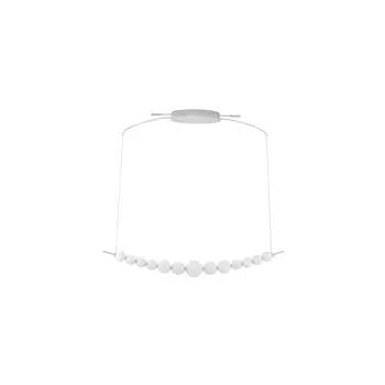 Pendul NovaLuce PERLA metal, sticla, crom, alb, LED, 3000K, 28W, 2686lm - NL-9186914