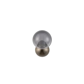 Aplica de perete NovaLuce SILENZIO metal, sticla, nichel, fumuriu, LED, 6W, 3000K, 265 Lm - NL-9190210