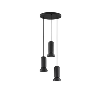 Pendul NovaLuce PARLO metal, ceramic, negru, GU10 - NL-9236217