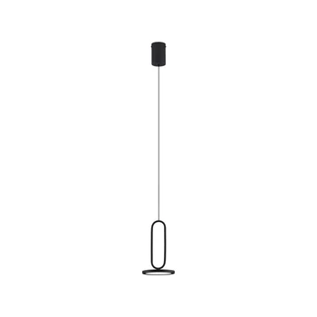 Pendul NovaLuce GEA metal, negru, LED, 3000K, 8W, 560lm - NL-9501207