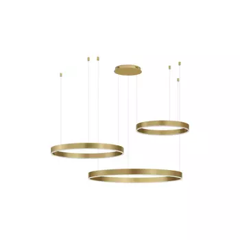 Pendul NovaLuce MOTIF metal, auriu, LED, 3000K, 140W, 7840lm - NL-9530190