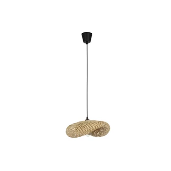 Pendul NovaLuce ADALINE natural, negru, galben, E27 - NL-9586537