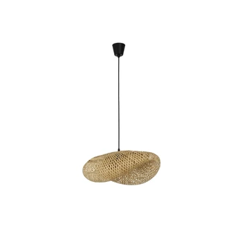 Pendul NovaLuce ADALINE natural, negru, galben, E27 - NL-9586540