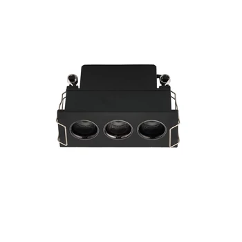Spot incastrat NovaLuce CANON metal, negru, LED, 6W, 3000K, 310 Lm - NL-9695174