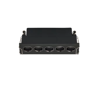 Spot incastrat NovaLuce CANON metal, negru, LED, 8W, 3000K, 401 Lm - NL-9695176