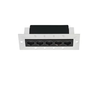 Spot incastrat NovaLuce CANON metal, negru, LED, 8W, 3000K, 401 Lm - NL-9695182