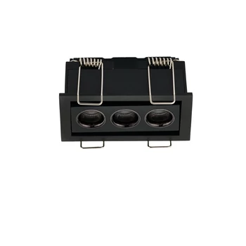 Spot incastrat NovaLuce CANON metal, negru, LED, 6W, 3000K, 310 Lm - NL-9695186