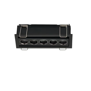 Spot incastrat NovaLuce CANON metal, negru, LED, 8W, 3000K, 401 Lm - NL-9695188