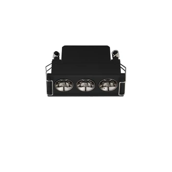 Spot incastrat NovaLuce GONO metal, negru, LED, 6W, 3000K, 292 Lm - NL-9844083