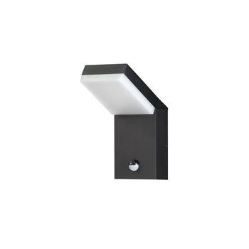 Aplica de perete exterioara cu senzor NovaLuce FARGE metal, acril, antracit, alb, LED, 12W, 703lm, 3000K, IP65 - NL-9971476
