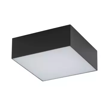 Plafoniera Nowodvorski LID SQUARE plastic, negru, alb, LED, 3000K, 15W, 1200lm - TL-10424