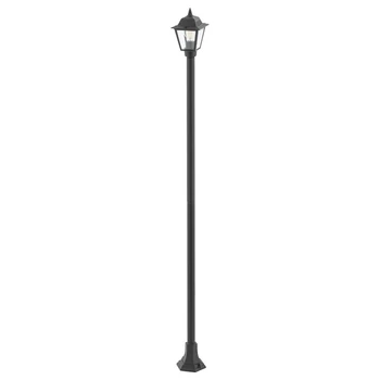 Lampadar exterior Nowodvorski ANA metal, sticla, negru, transparent, E27, IP44 - TL-10502