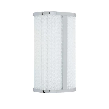 Aplica de perete Nowodvorski  PALMAS metal, sticla,crom, alb, LED, 4000K, 15W, 1000Lm, IP44 - TL-10729