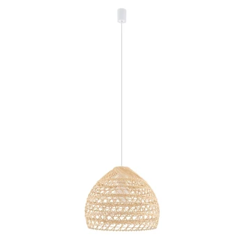 Pendul Nowodvorski  BOHO rattan,alb, maro,E27 - TL-11150