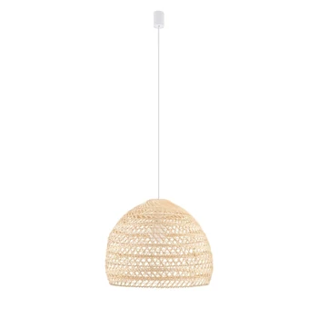 Pendul Nowodvorski  BOHO rattan,alb, maro,E27 - TL-11151