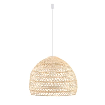 Pendul Nowodvorski  BOHO rattan,alb, maro,E27 - TL-11152