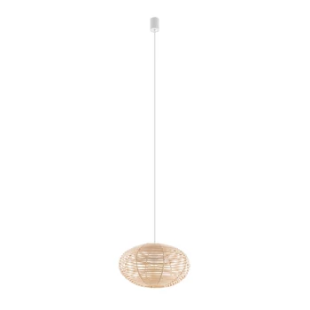 Pendul Nowodvorski  BOHO rattan,alb, maro,E27 - TL-11153