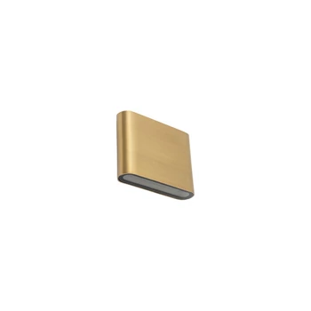 Aplica de perete exterioara Nowodvorski SEMI metal, sticla, alama, LED, 6W, 3000K, 300Lm, IP54 - 11365
