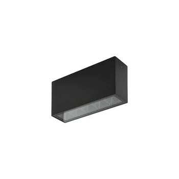Plafoniera exterioara Nowodvorski PIX metal, sticla, negru, LED, 10W, 3000K, 500Lm, IP54 - 11367