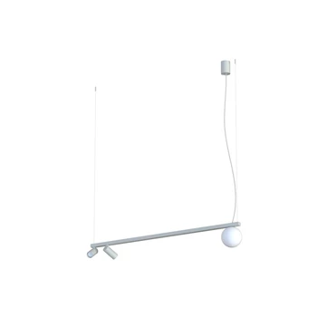 Pendul Nowodvorski FOURTY metal, sticla, alb, gri, GU10+G9 - 11450