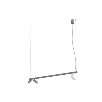 Pendul Nowodvorski FOURTY metal, sticla, alb, gri, GU10+G9 - 11471