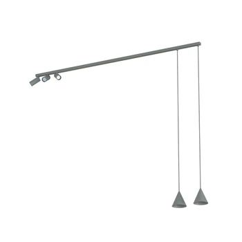 Plafoniera Nowodvorski FOURTY metal, sticla, alb, gri, GU10 - 11472