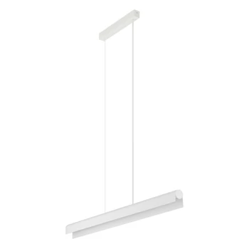 Pendul Nowodvorski Q LED metal, plastic, alb, LED, 31W, 4000K, 3035Lm - 8251