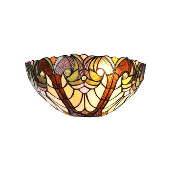 Aplica de perete Prezent TIFFANY metal, sticla, multicolor, E27 - 1703