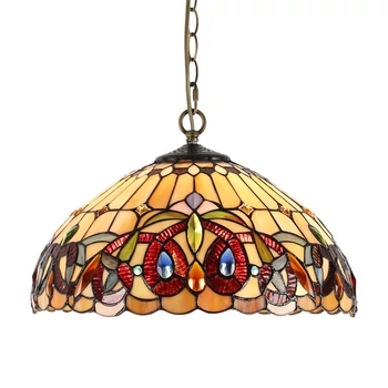 Pendul Prezent TIFFANY metal, sticla, multicolor, E27 - 1704