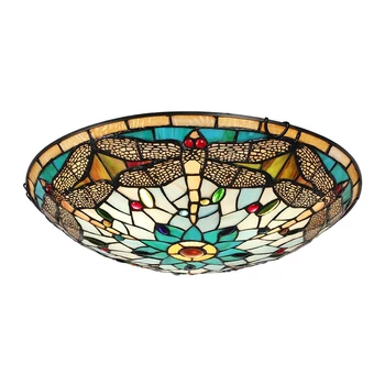 Plafoniera Prezent TIFFANY metal, sticla, multicolor, E27 - 1714