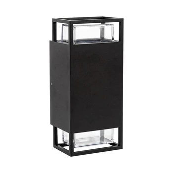 Aplica de perete exterioara Prezent EVENTO metal, plastic, negru, transparent, GU10, IP54 - 28211