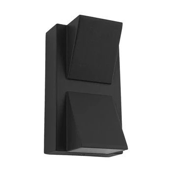 Aplica de perete exterioara Prezent NAUTIC metal, sticla, negru, LED, 6W, 4000K, 560 Lm, IP44 - 31315