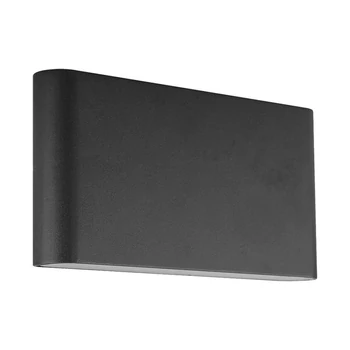 Aplica de perete exterioara Prezent MAER metal, sticla, negru, LED, 10W, IP44 - 31318