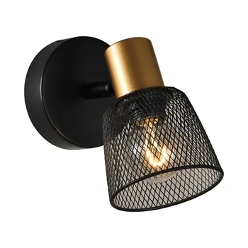 Spot Prezent DAYTONA metal, negru, auriu, E14 - 75470