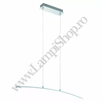 Pendul Eglo LASANA, LED integrat inclus, IP20, baza din aluminiu-otel crom, abajur plastic alb | Eglo-32048